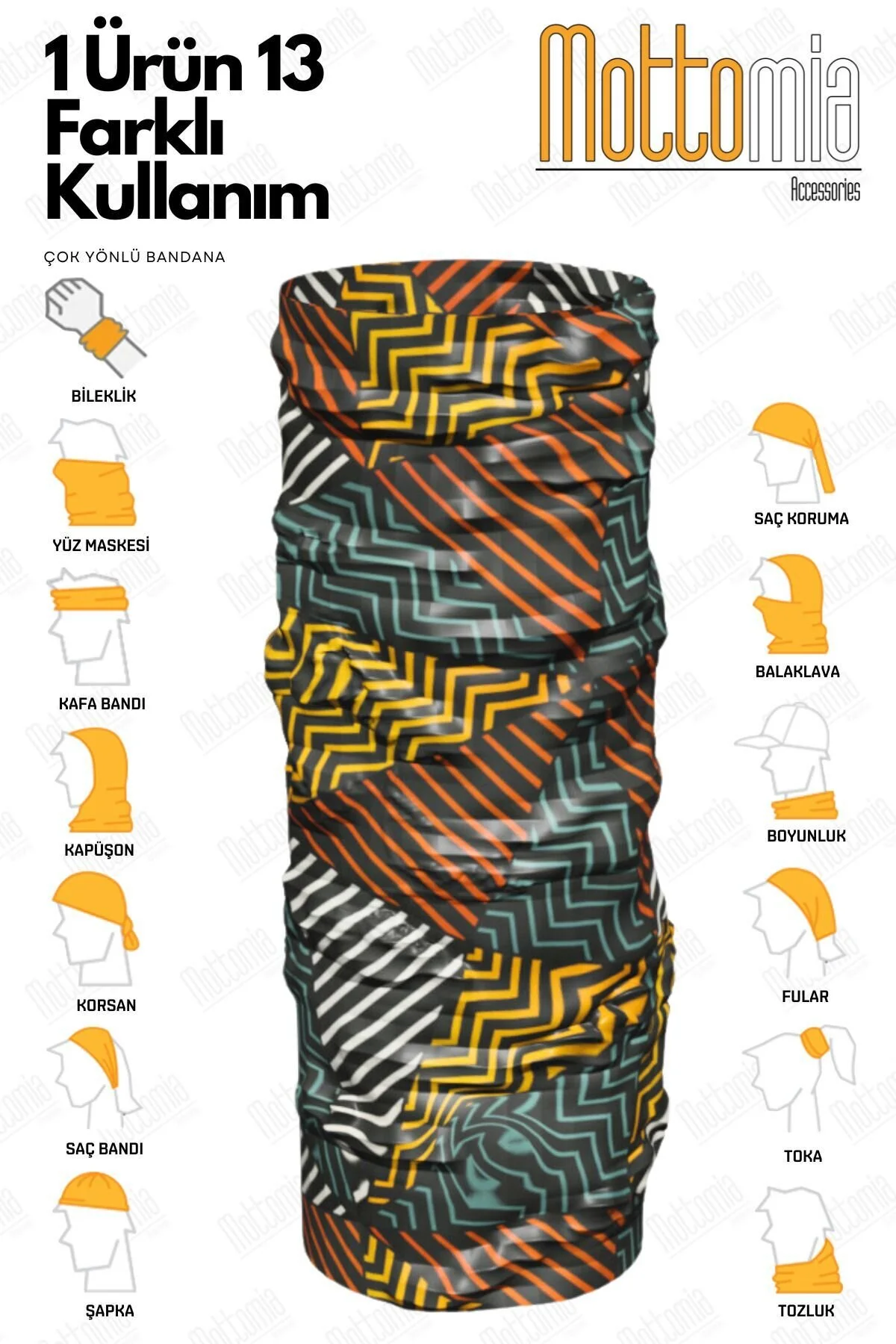 Buff - Etnik Desen Baskılı Buff - 4 Mevsim Buff - Görsel 2