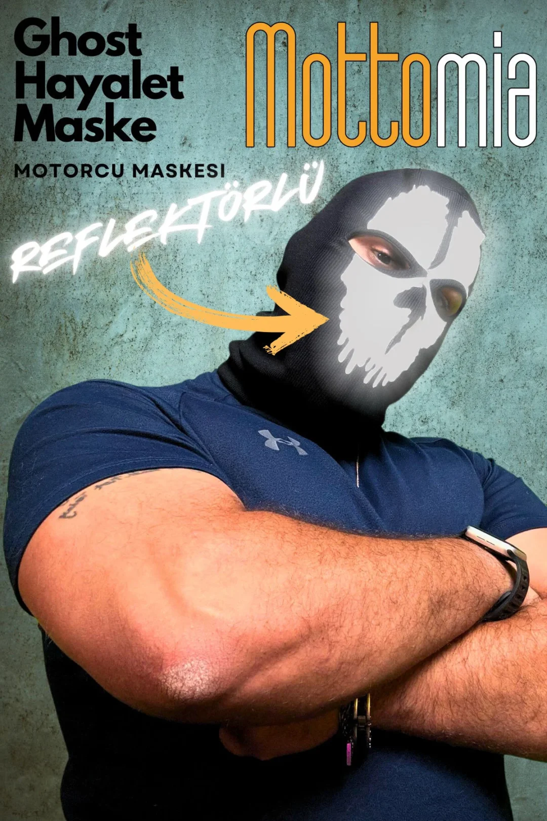 Ghost Maske - Call of Duty - Motorcu Maskesi (Reflektörlü)