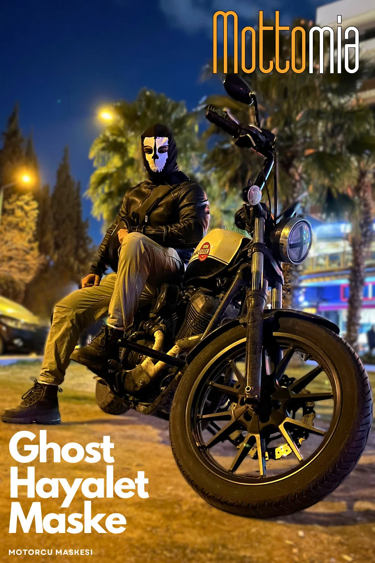 Ghost Maske - Call of Duty - Motorcu Maskesi (Siyah) - Görsel 2