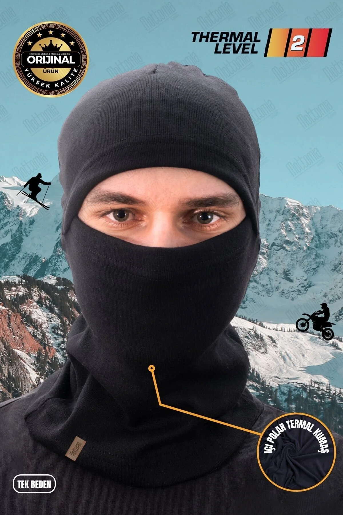 Kışlık Kar Maskesi - Kask İçi Bere - Görsel 2